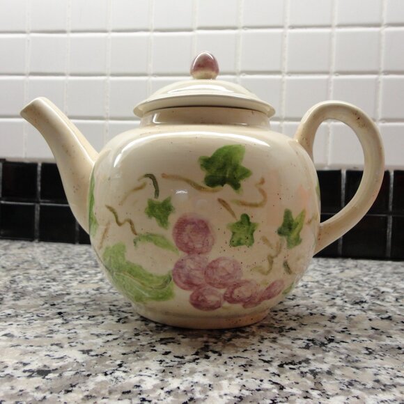 Hand Painted Teapot - Picture 1 of 10